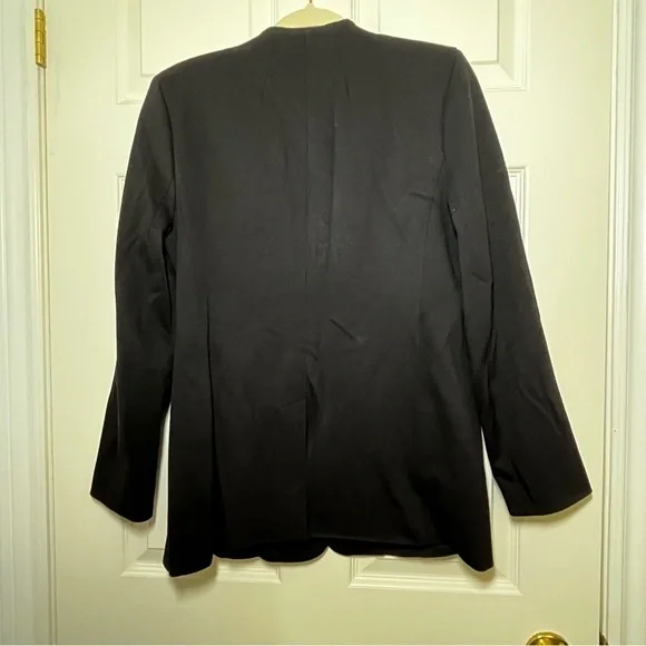 Madewell Classic Black Tribune Collarless Blazer Size 10 - Picture 2 of 11